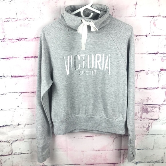 Victoria's Secret Sweaters - VICTORIA SECRET SPORTS Gray Cowl Neck Sweater
